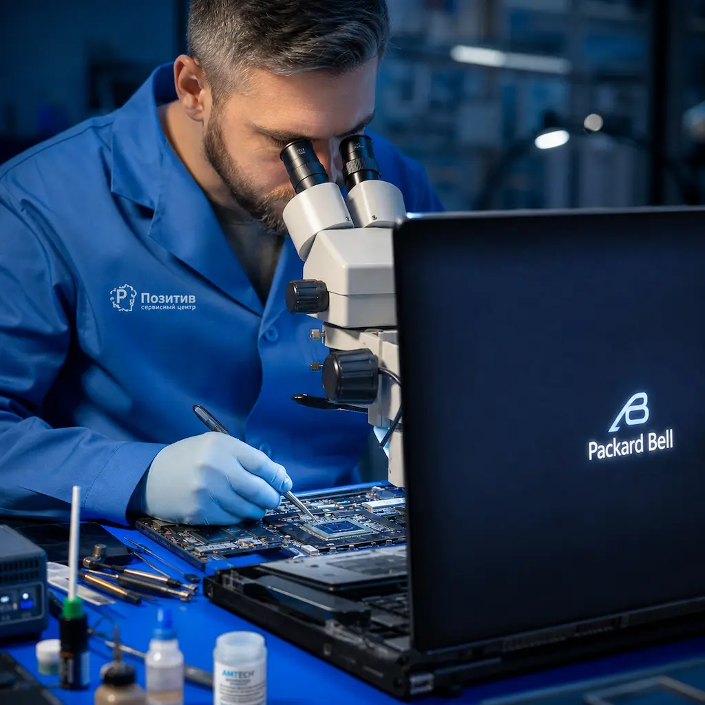 Замена видеокарты ноутбука Packard Bell во Владивостоке