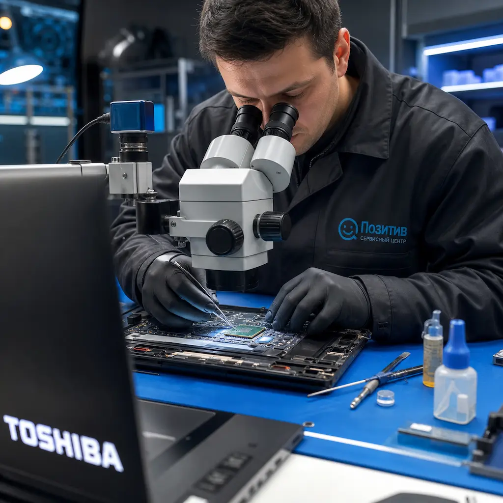 Замена видеокарты ноутбука Toshiba во Владивостоке
