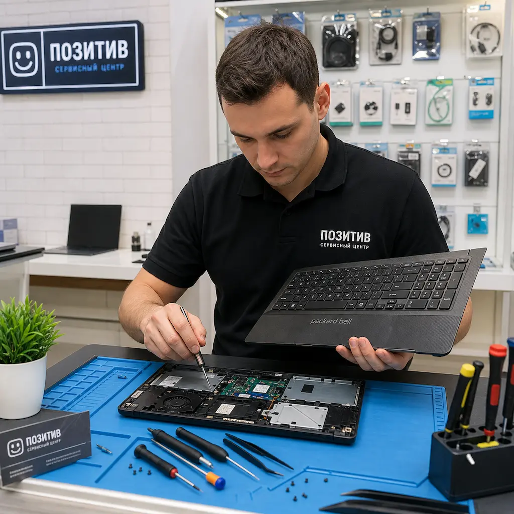 заменить клавиатуру на ноутбуке Packard Bell во Владивостоке