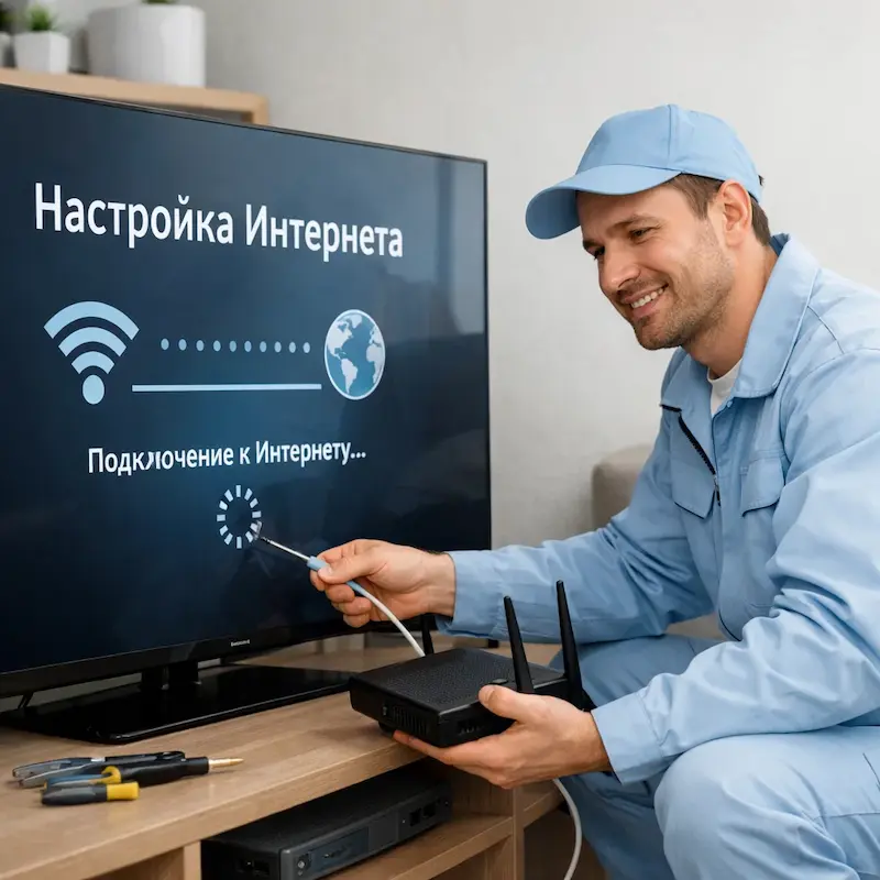 Настройка интернета на ТВ во Владивостоке