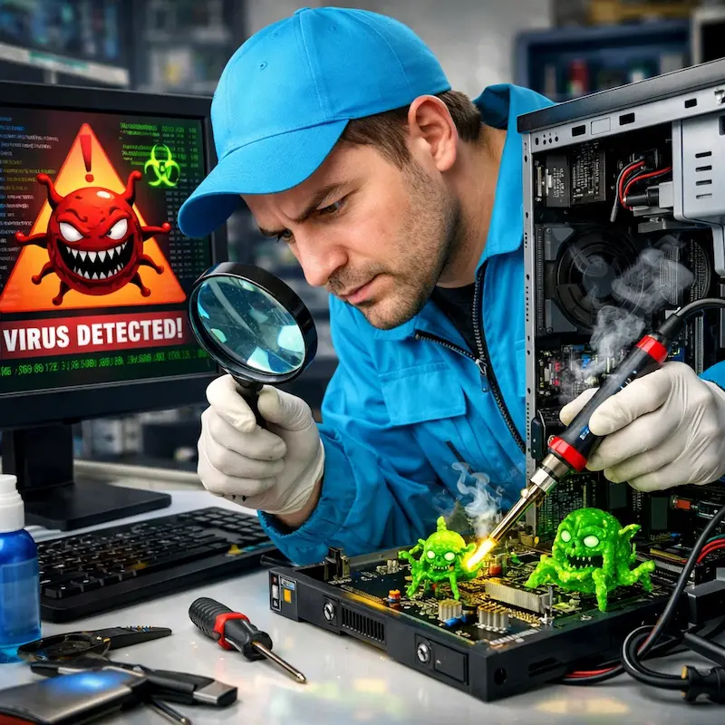 Вылечить компьютерный вирус во Владивостоке